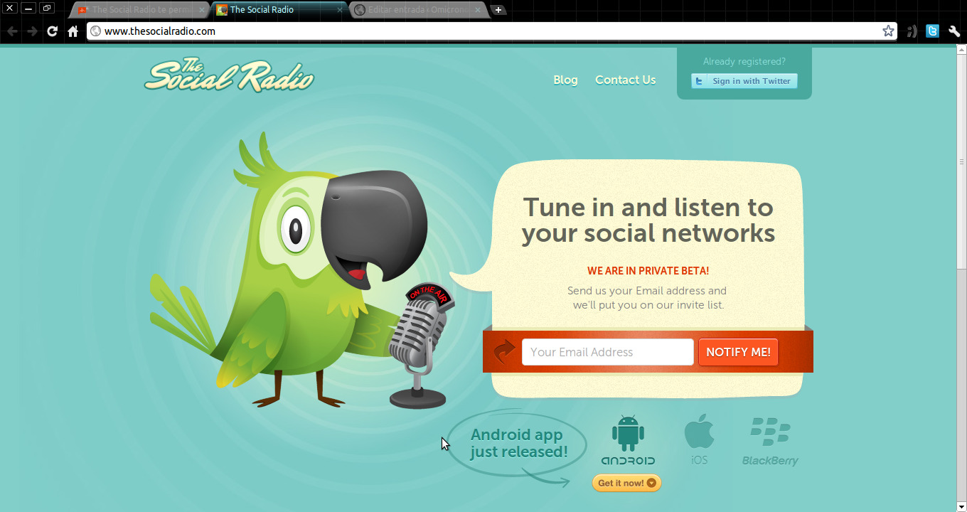 Pantallazo-The Social Radio