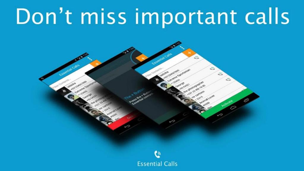 No vuelvas a perder una llamada importante por tener el móvil en silencio con Essential Calls