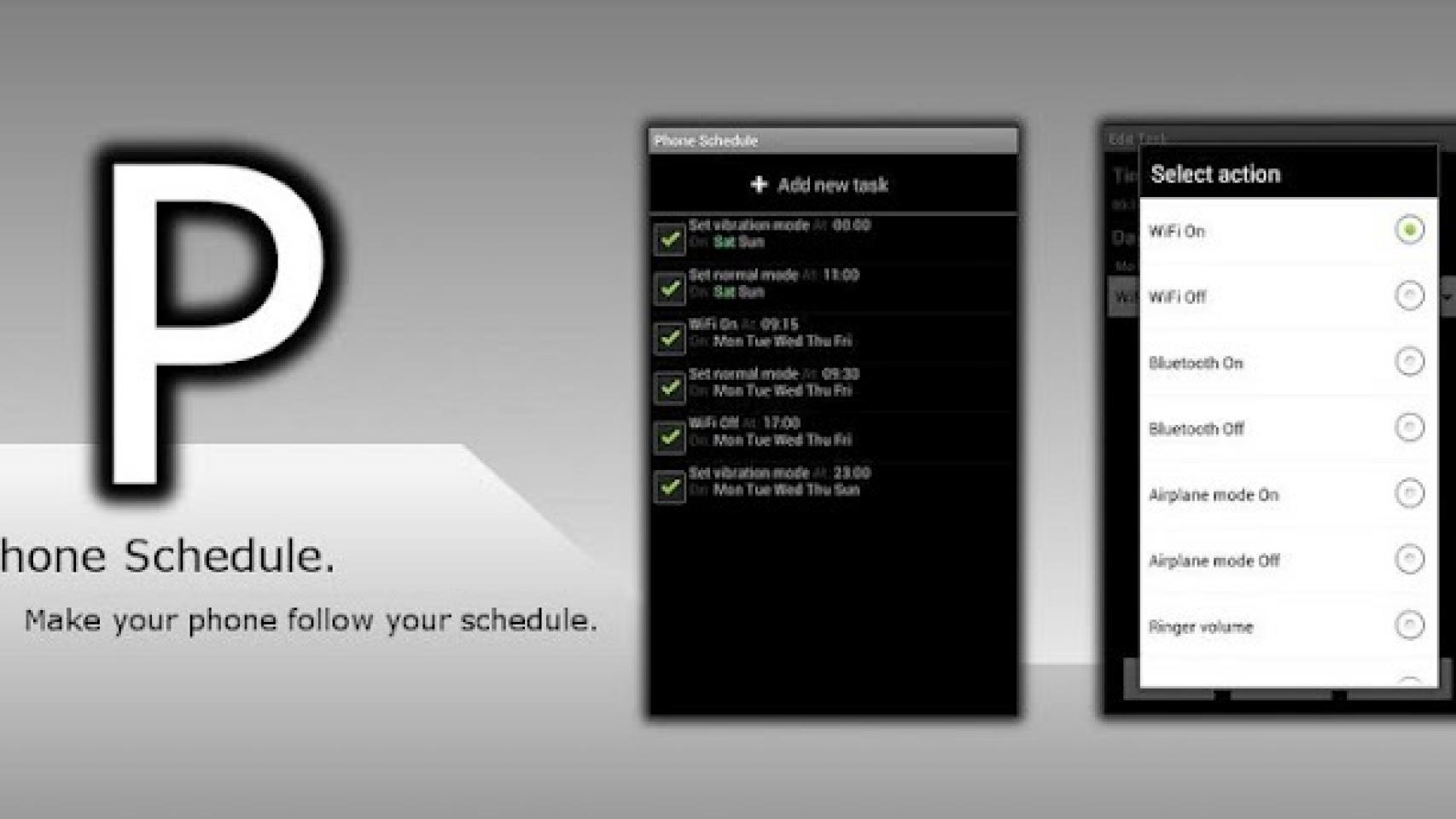 Phone Schedule convierte a tu Android inteligente con perfiles personalizados