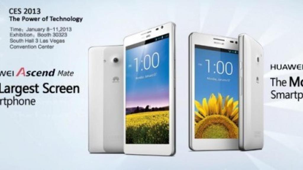 Nuevos Huawei Ascend Mate y Ascend D2, la mayor pantalla y la de mayor resolución