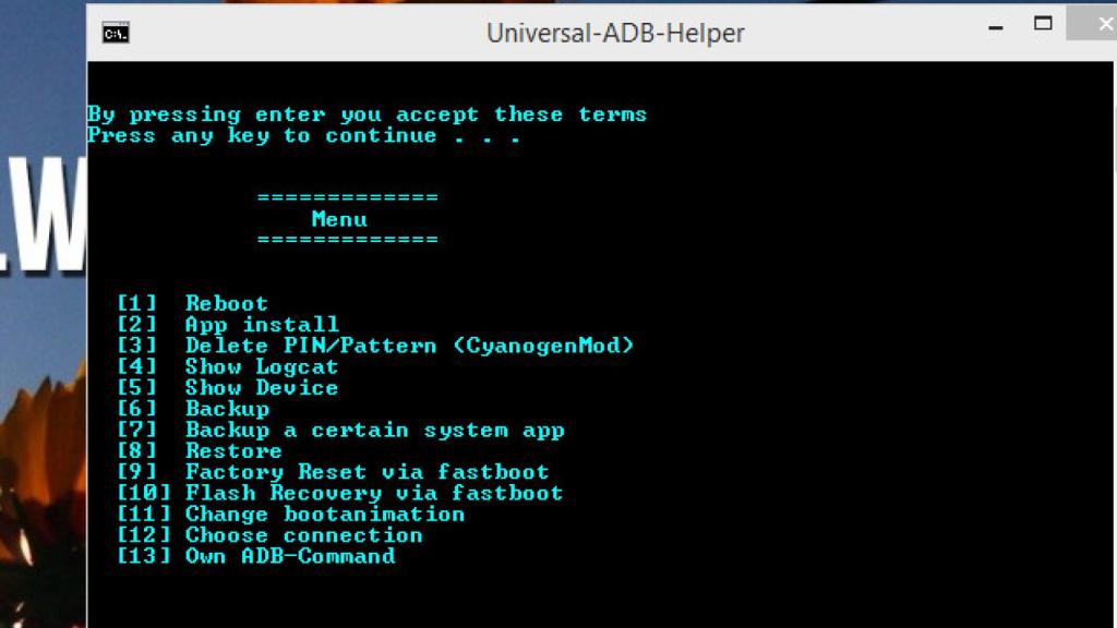 Ejecuta todos los los comandos ADB desde el mismo sitio con Universal-ADB-Helper