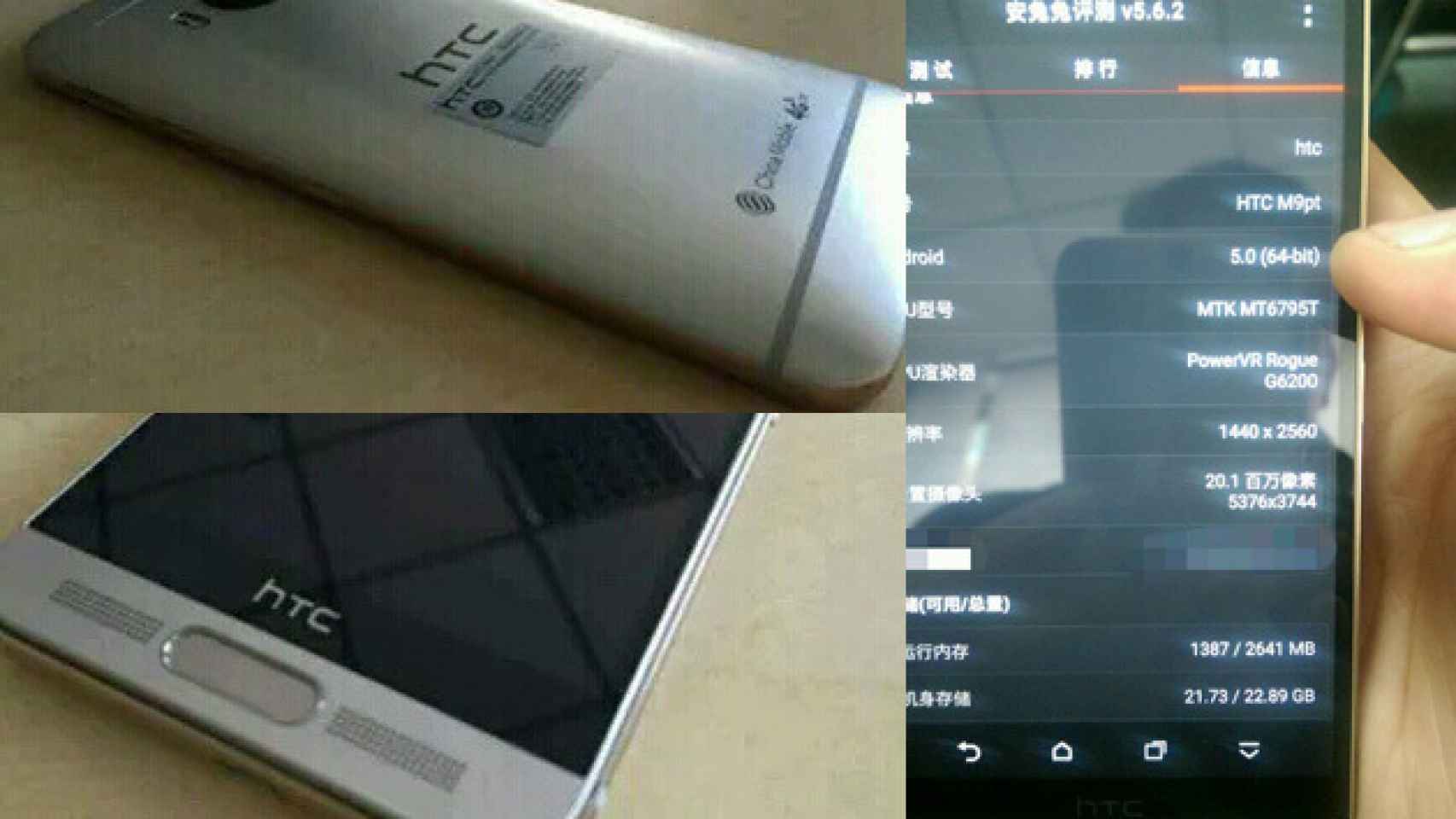 Así será el HTC One M9+. Lo veremos el 8 de Abril en China
