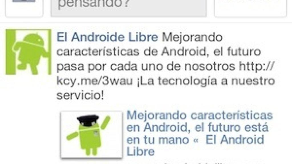 Actualización de Facebook para Android versión 1.6 y mejoras del Android Market Web
