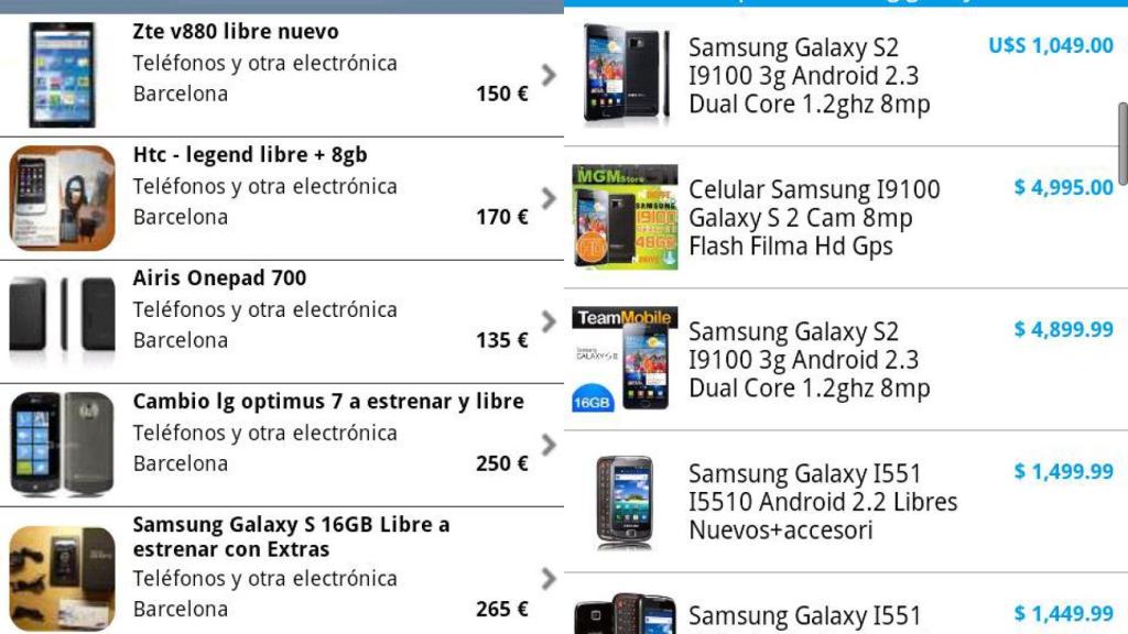 Segundamano y Mercado Libre, el mercado de segunda mano en tu Android