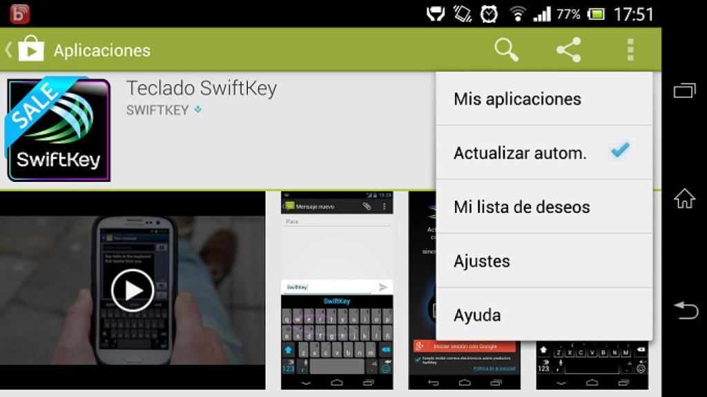 «Actualizar todas» de Google Play ya no actualiza aplicaciones que no tienen actualización automática