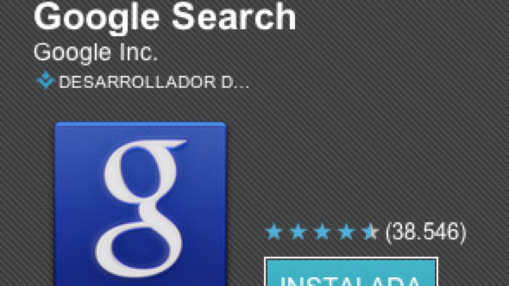 Actualización de Google Search para Android