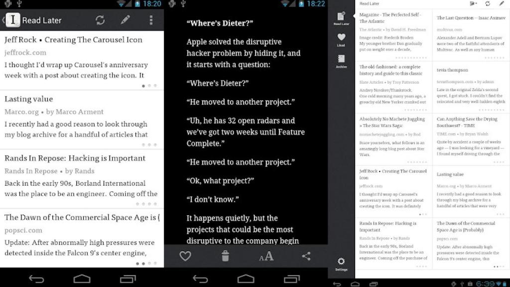 Instapaper ya disponible para Android