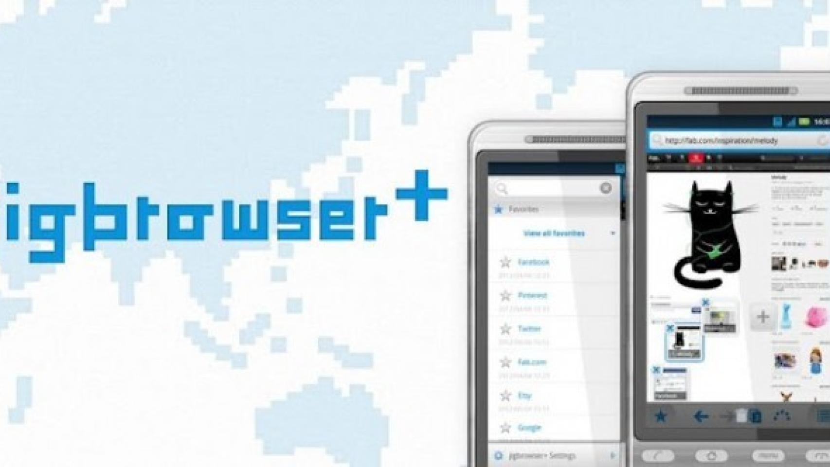 Nuevo y elegante navegador web para Android: jigbrowser+