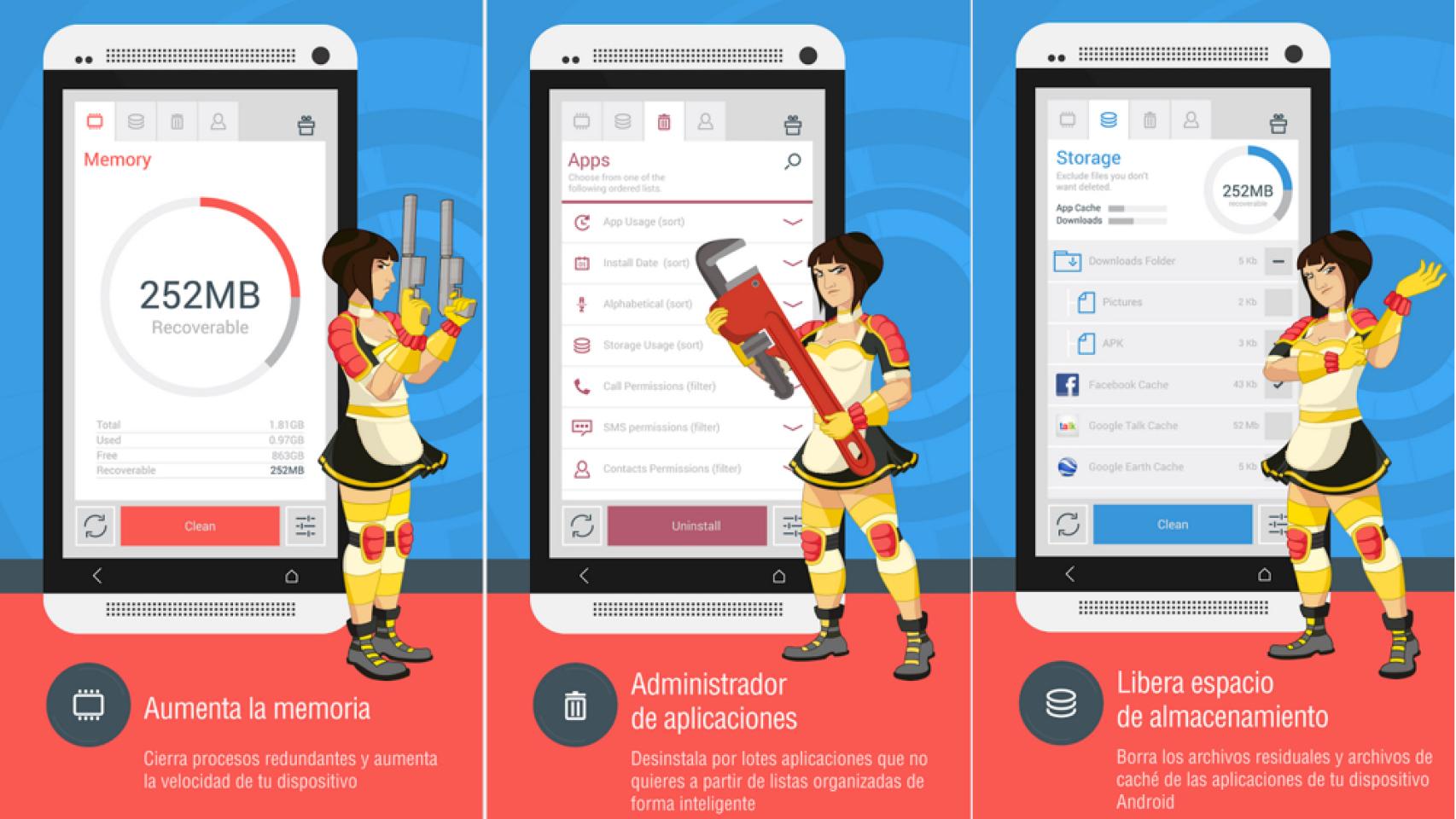 The Cleaner, una sencilla aplicación para optimizar tu Android