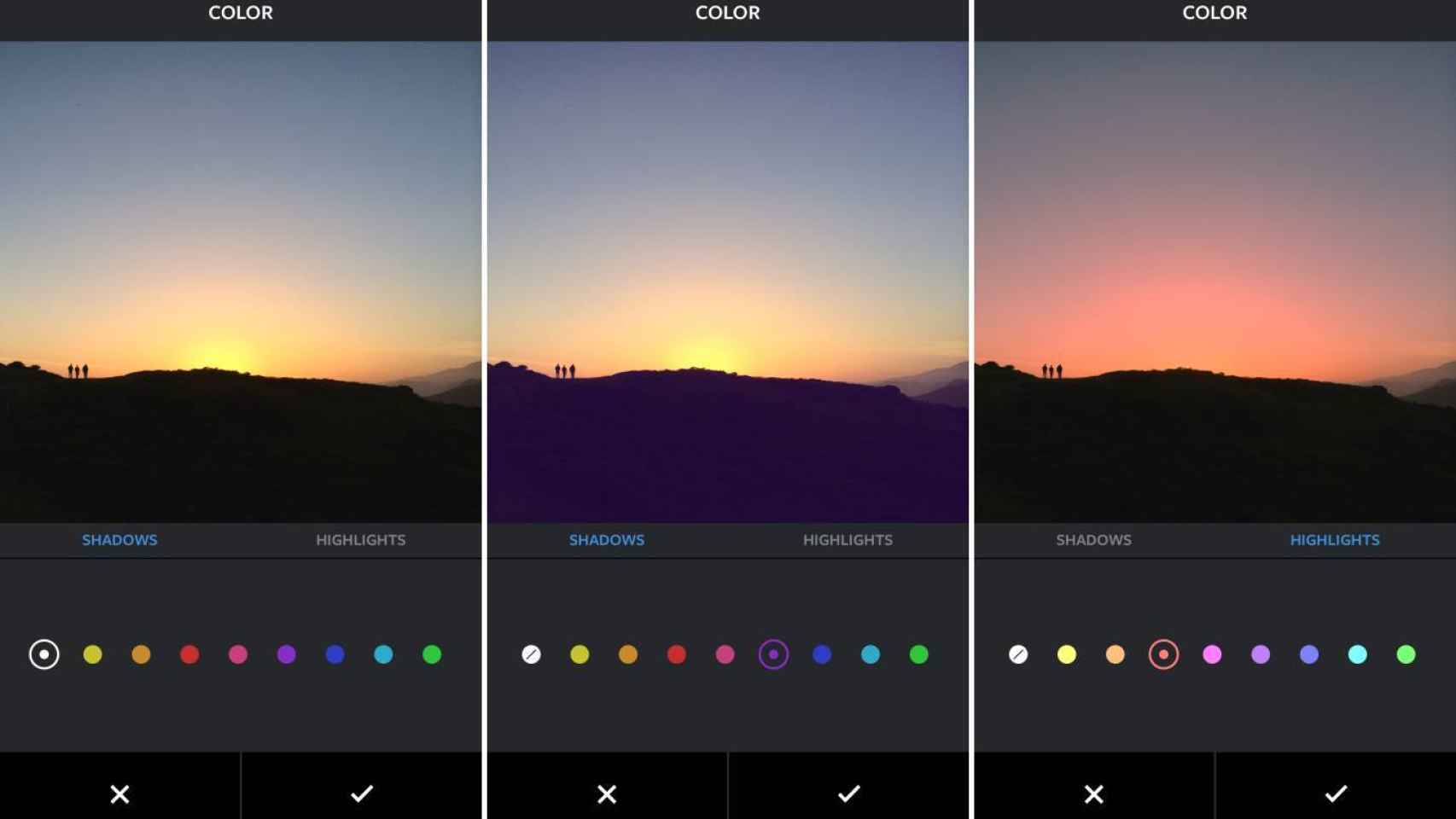 Instagram ahora permite cambiar el color de las sombras y los reflejos