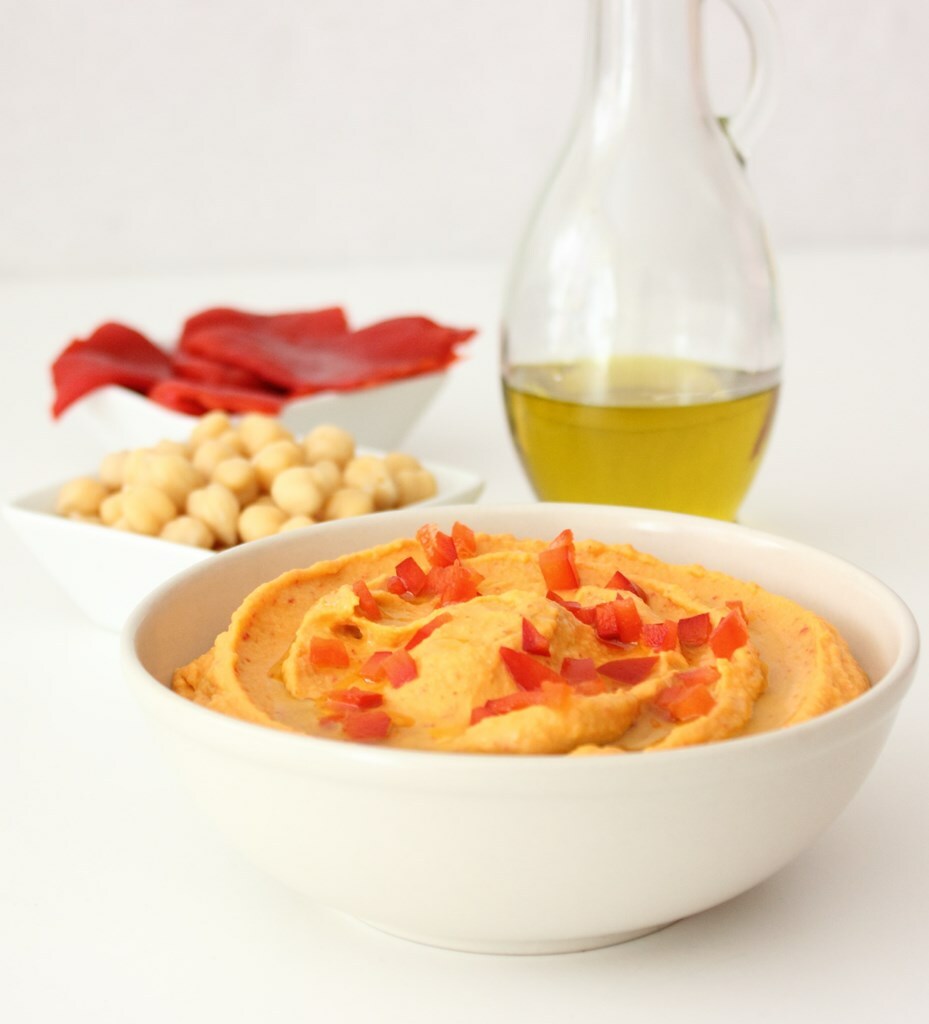 Hummus de pimiento rojo