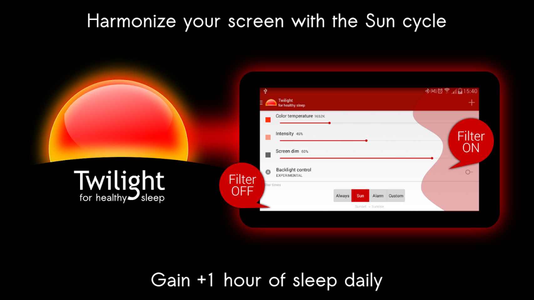 Twilight, la aplicación imprescindible para cuidar tus ojos de noche