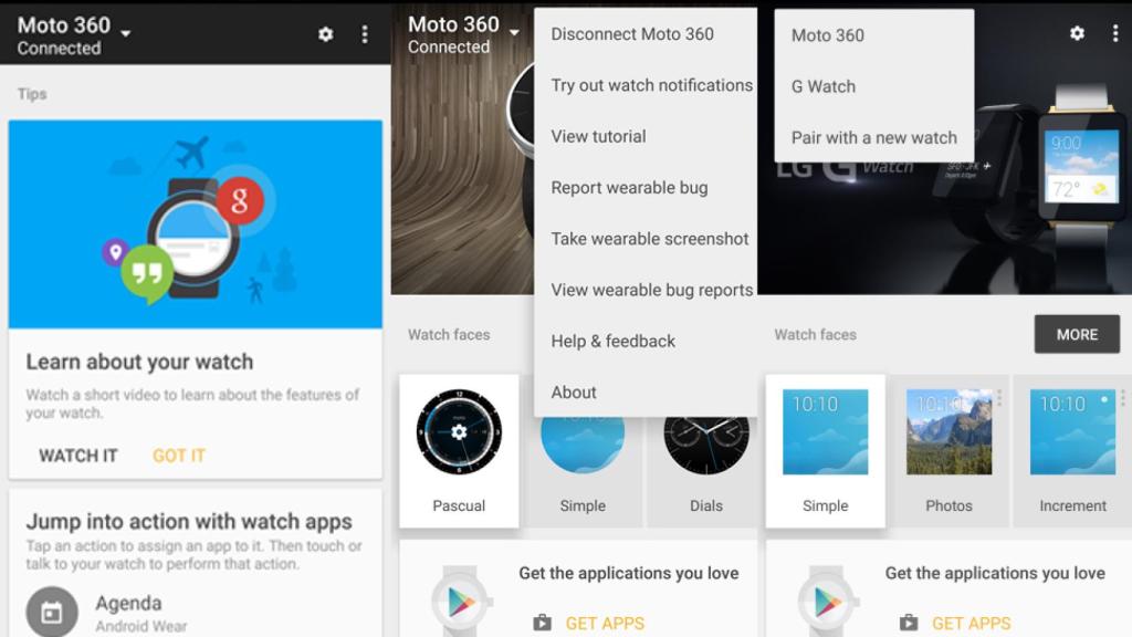 La app para Android Wear permite ahora emparejar varios relojes