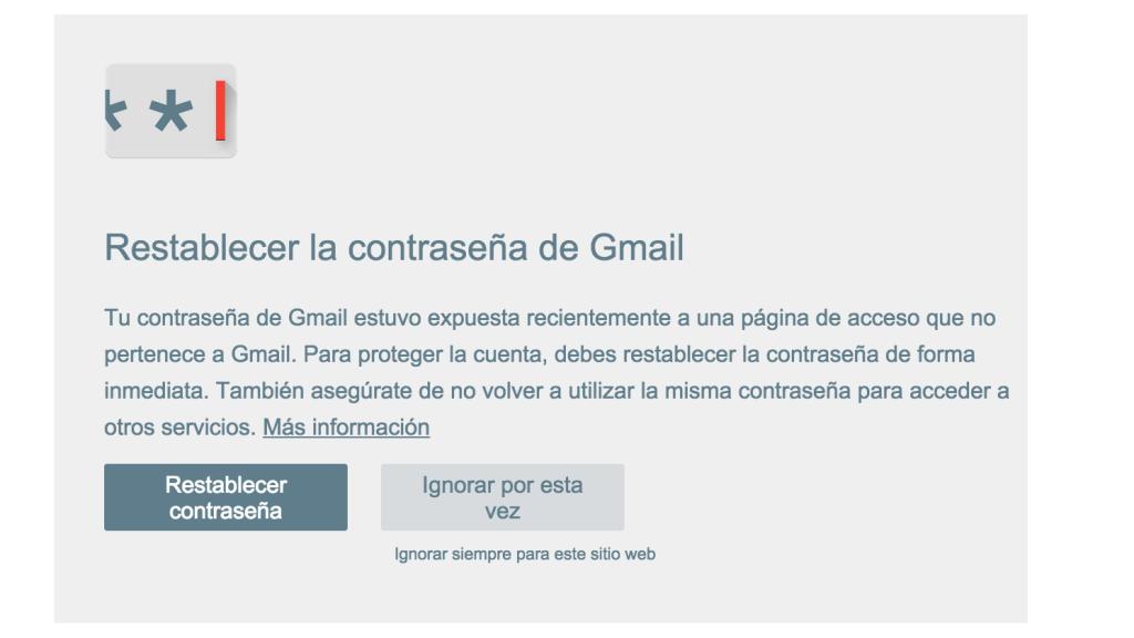 Google presenta Password Alert, una extensión de Chrome para evitar el ‘phishing’