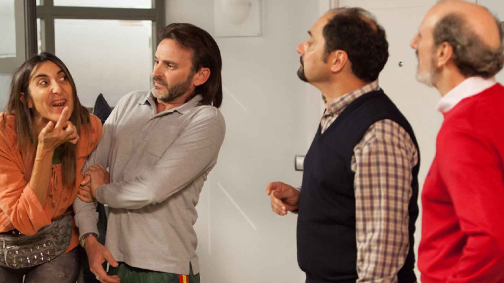 Paz Padilla, Fernando Tejero, Jordi Sánchez y José Luis Gil en 'La que se avecina'