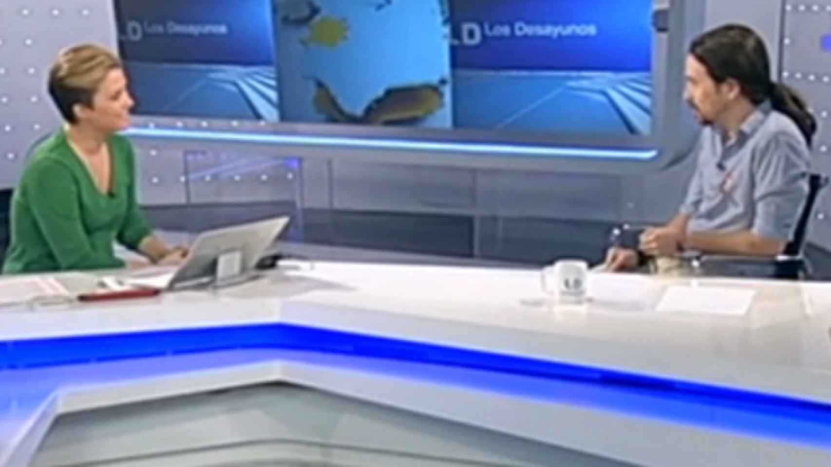 El triple 'fact check' a María Casado: los 3 minutos de Pablo Iglesias en TVE