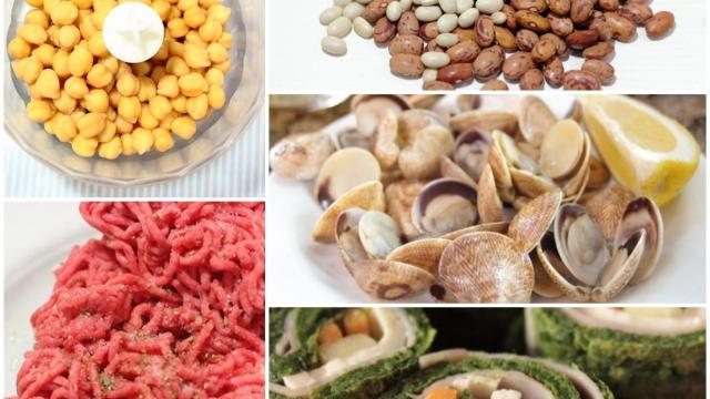 Alimentos ricos en hierro