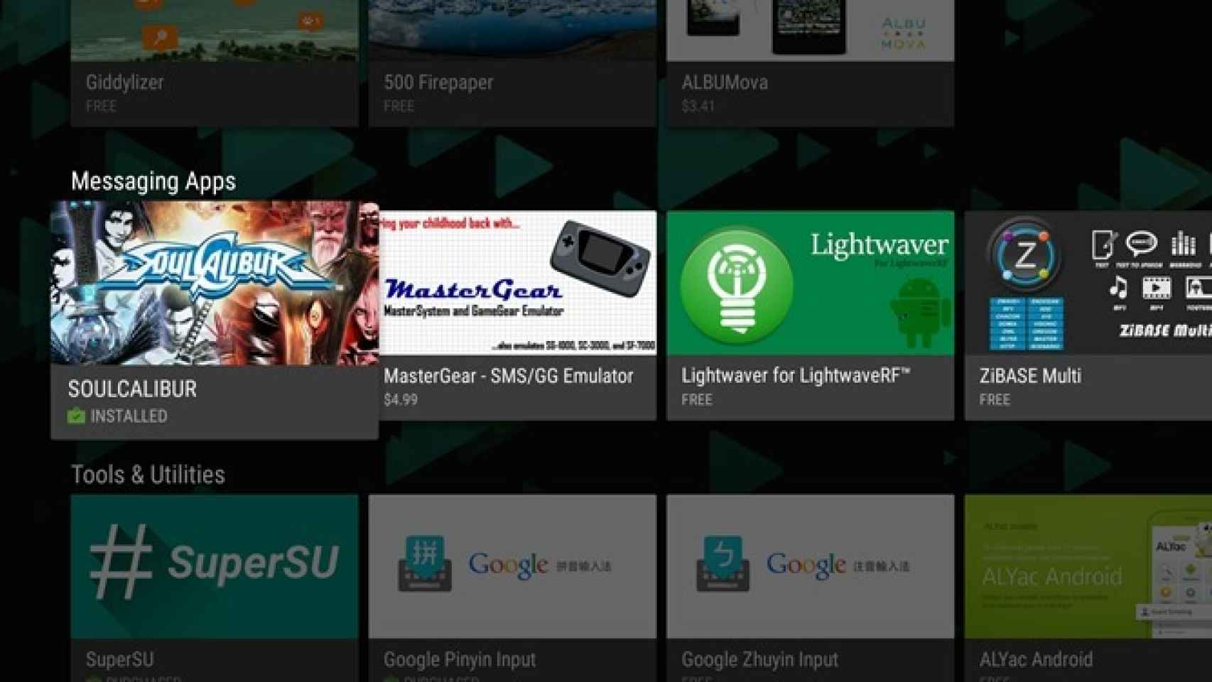 Google Play para Android TV ya permite encontrar aplicaciones adaptadas