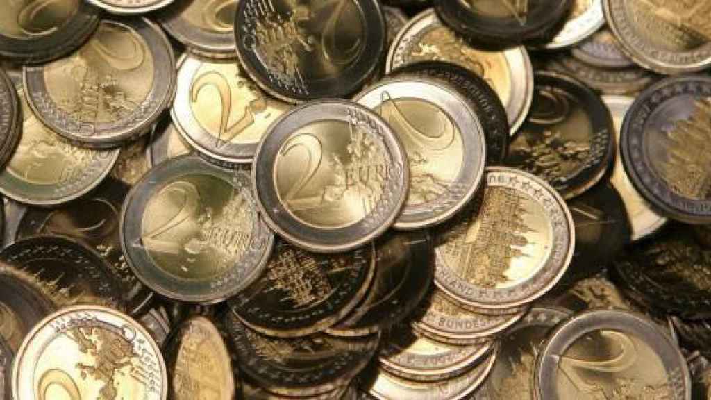 Monedas de dos euros en una imagen de archivo.