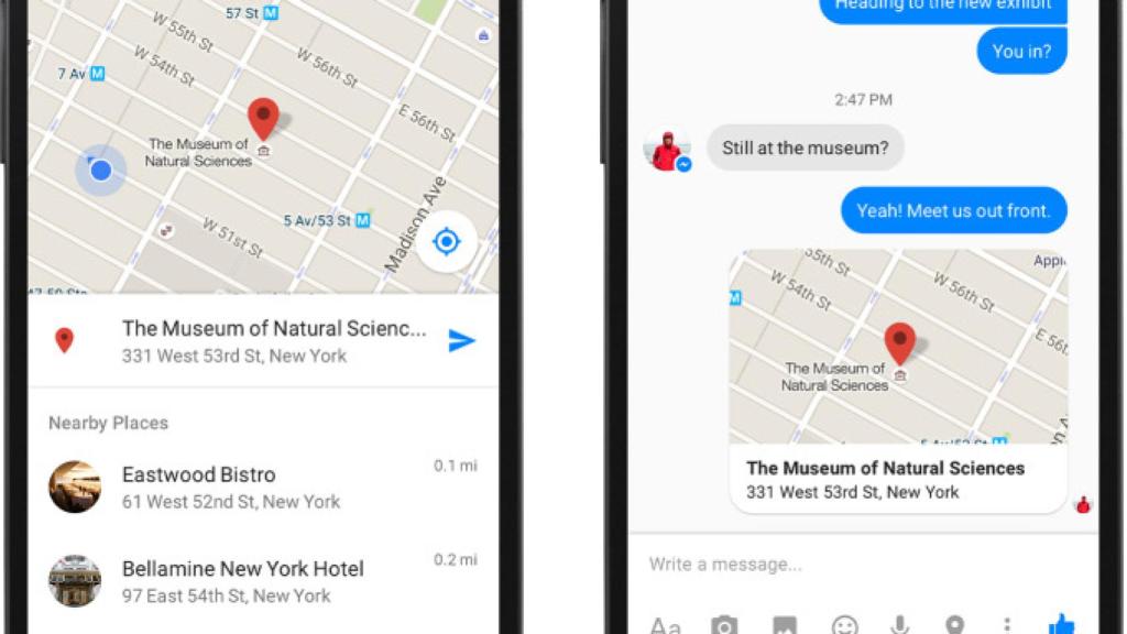 Así es la nueva forma de compartir tu localización con Facebook Messenger