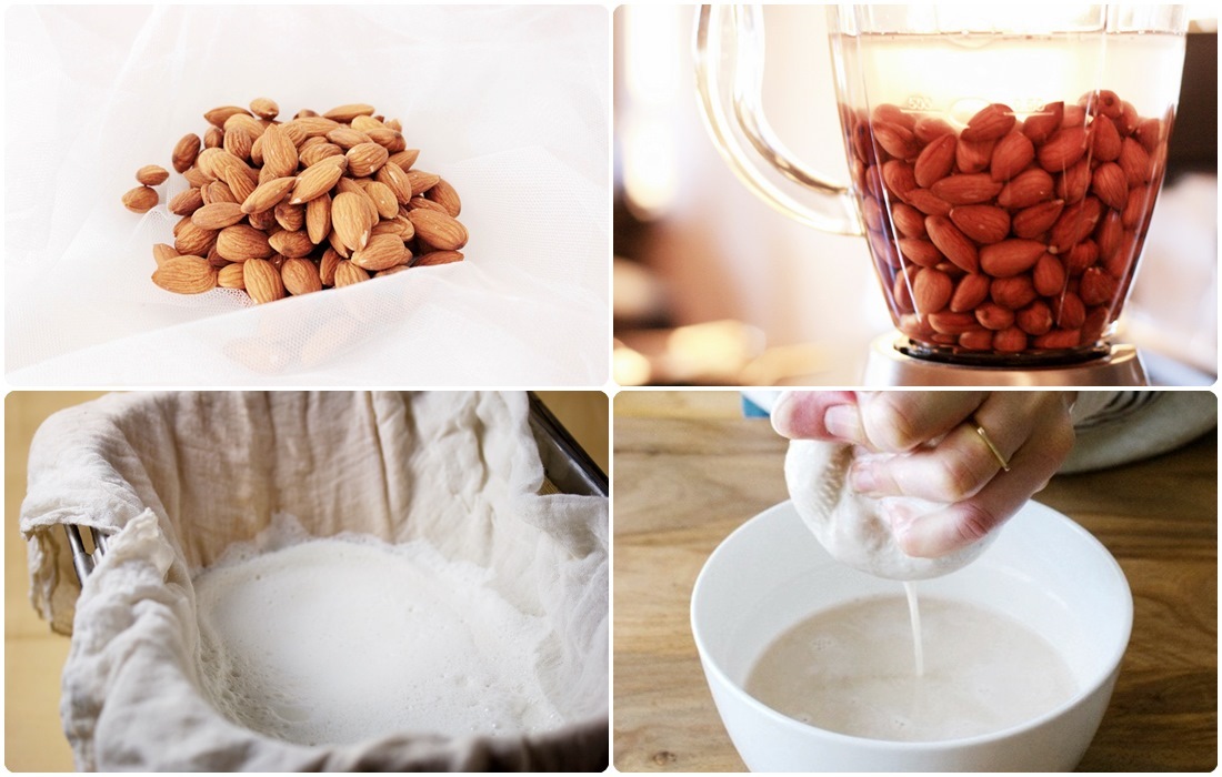 cómo hacer leche de almendras casera