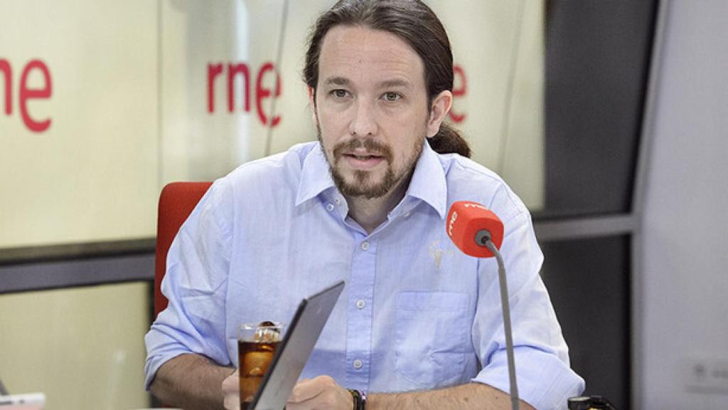 Pablo Iglesias en una reciente entrevista con Alfredo Menéndez en RNE.