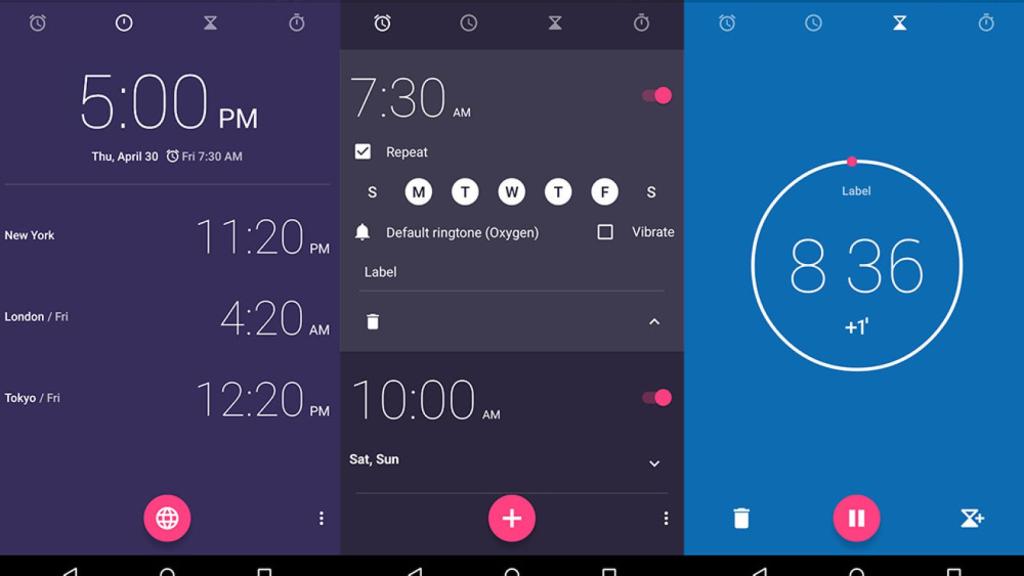 La aplicación de reloj de Android ya disponible en Google Play