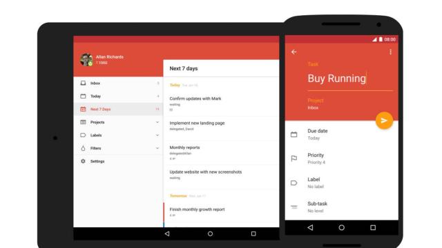 El nuevo Todoist con Material Design y gestos enamora