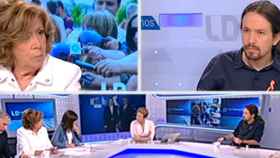 Pablo Iglesias y Curri Valenzuela se enzarzan en 'Los desayunos de TVE'