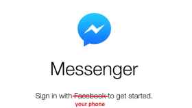 Facebook Messenger puede utilizarse sin tener cuenta en Facebook
