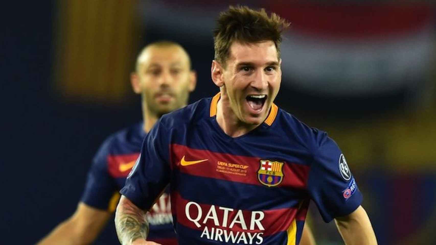 Messi en la Supercopa de Europa