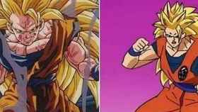 Goku en 1995 y en 2015