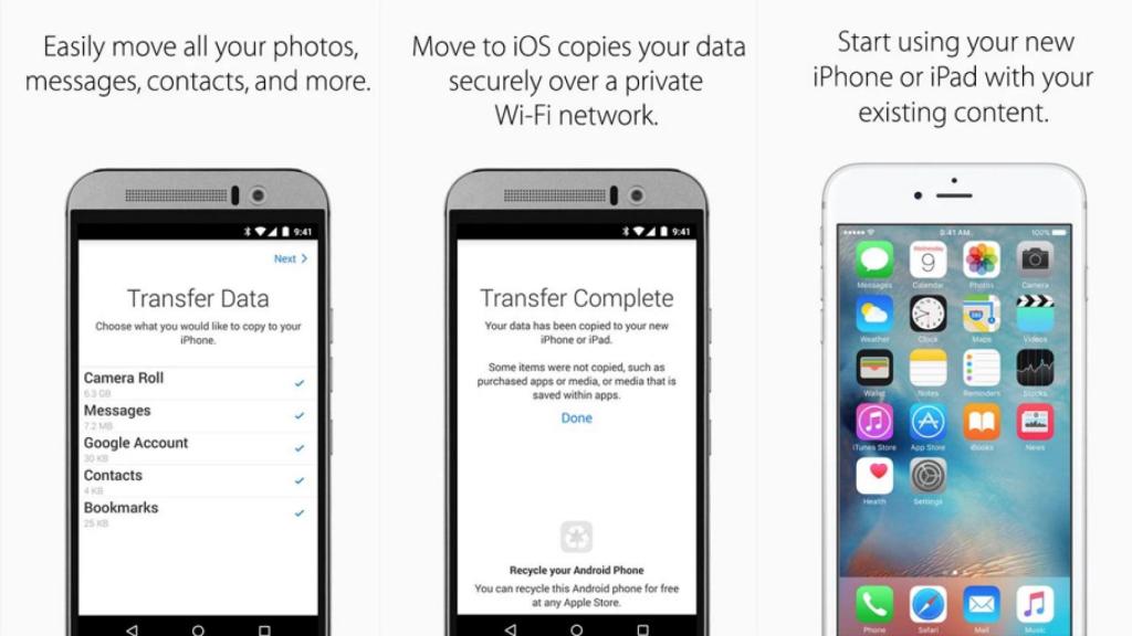 Move to iOS, la primera aplicación oficial de Apple en Google Play