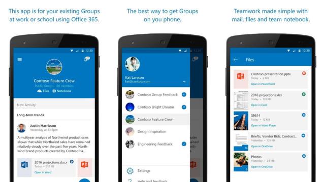 Outlook Groups, el trabajo colaborativo de Microsoft llega a Android