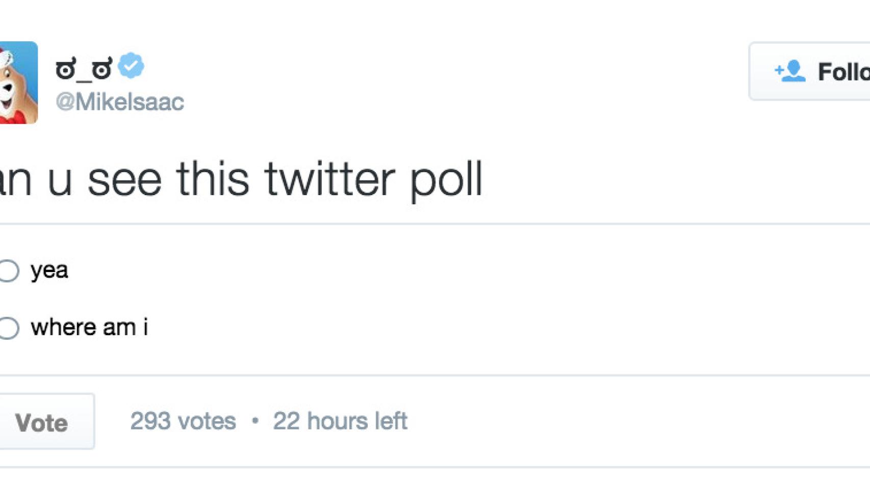 Twitter está experimentando con su propio sistema de encuestas