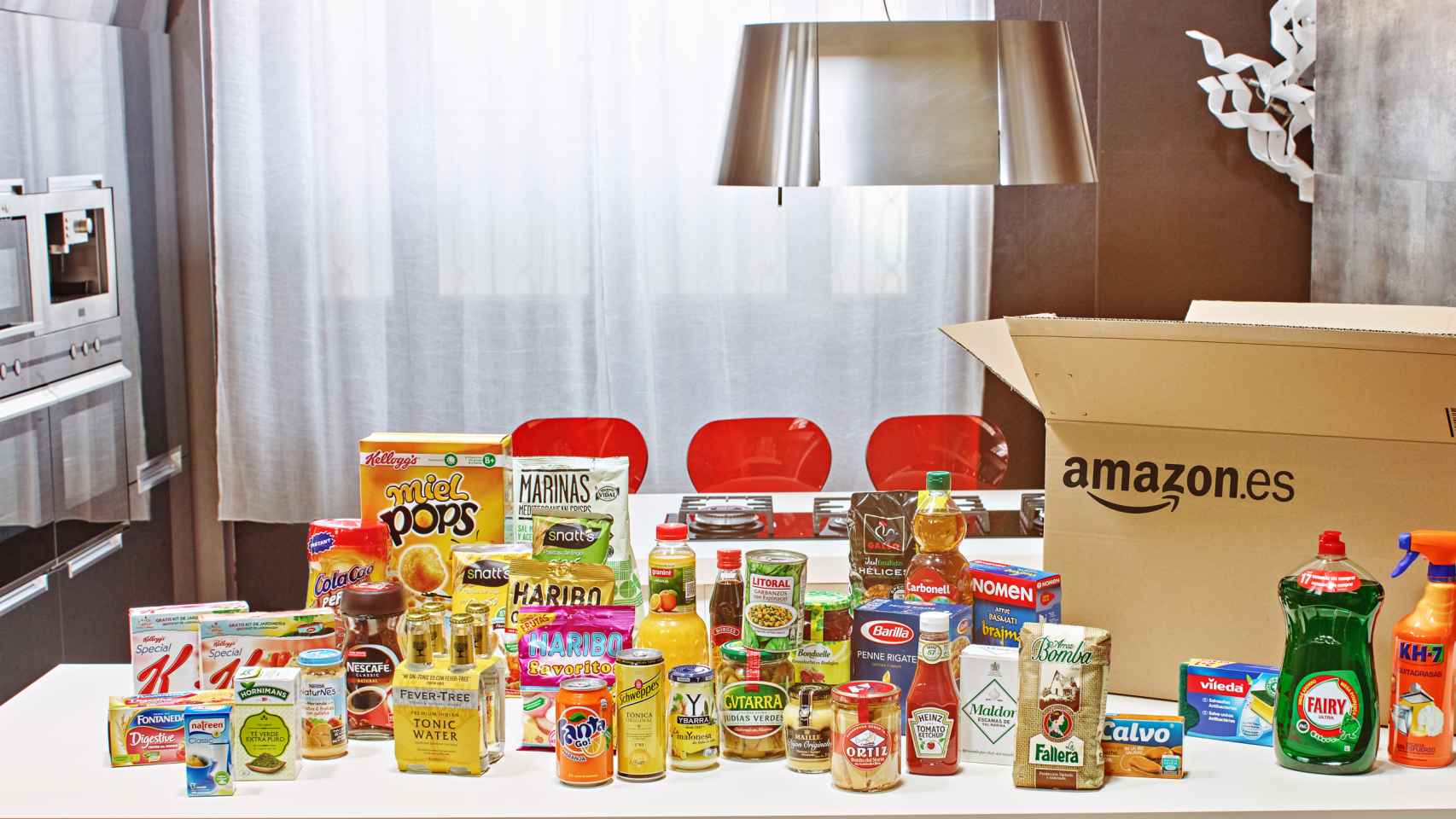 Marcas que distribuirá Amazon en su tienda de alimentación en España