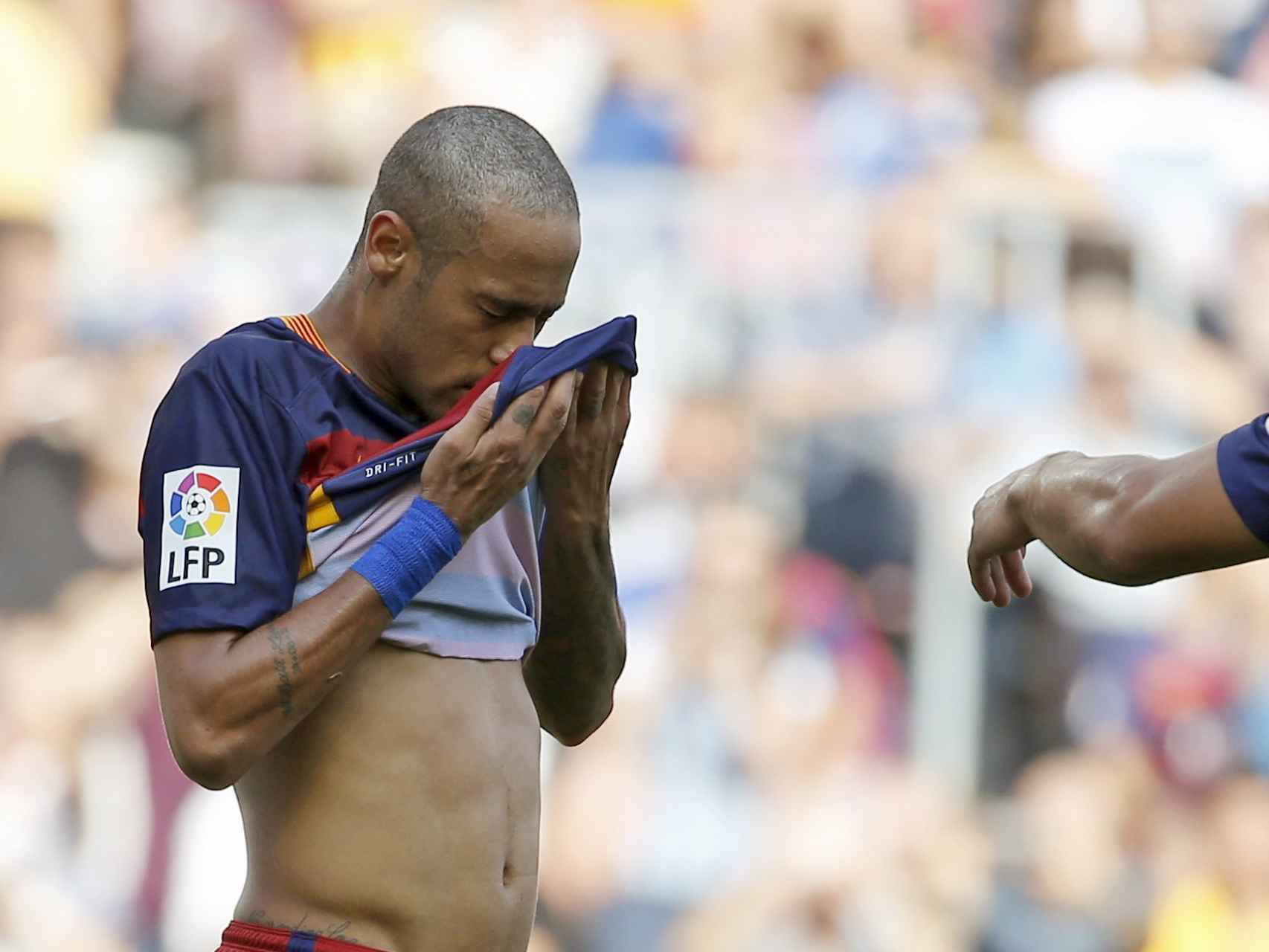 Neymar, durante un encuentro del Barcelona.