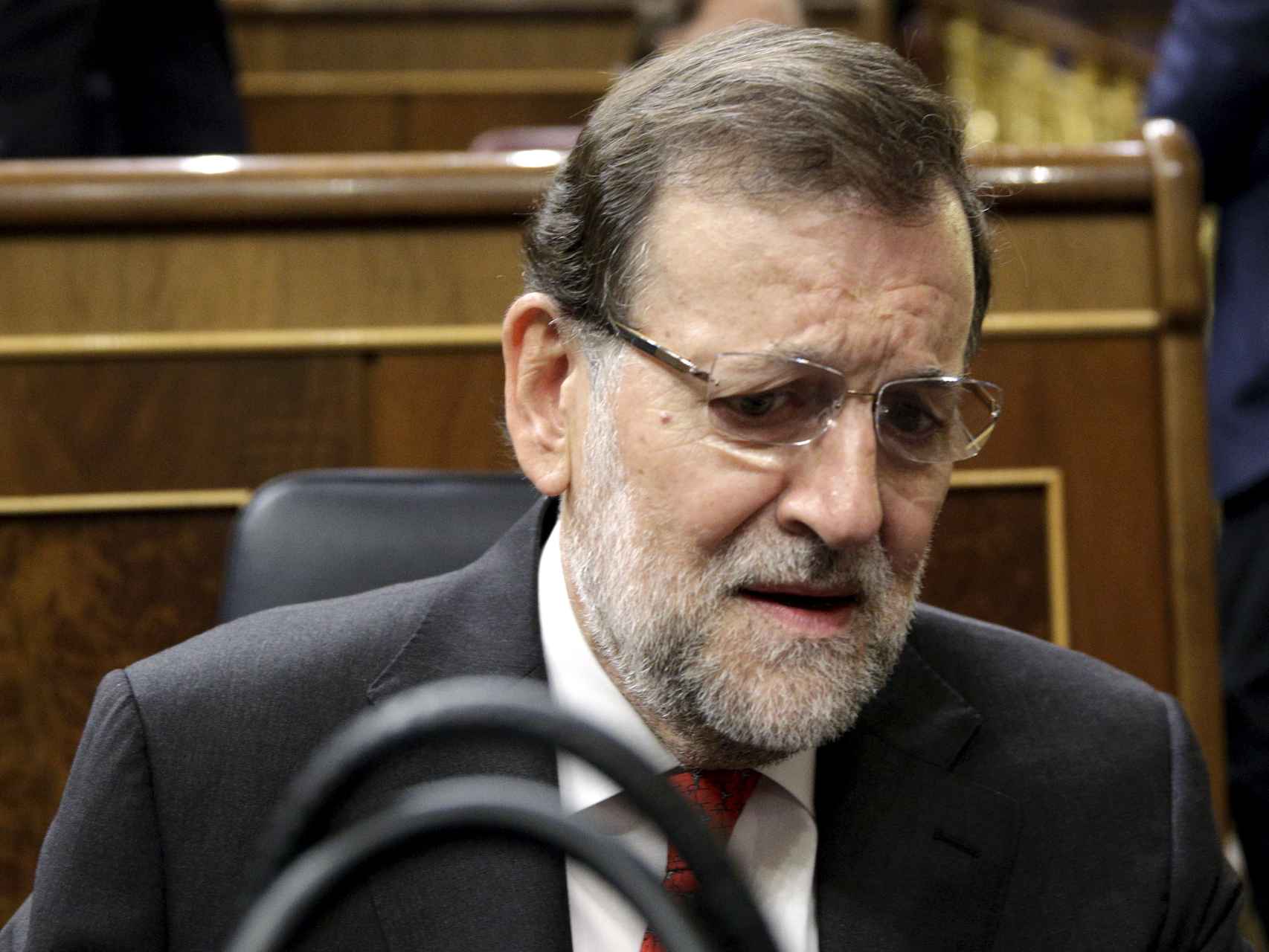 Mariano Rajoy,  en el Congreso