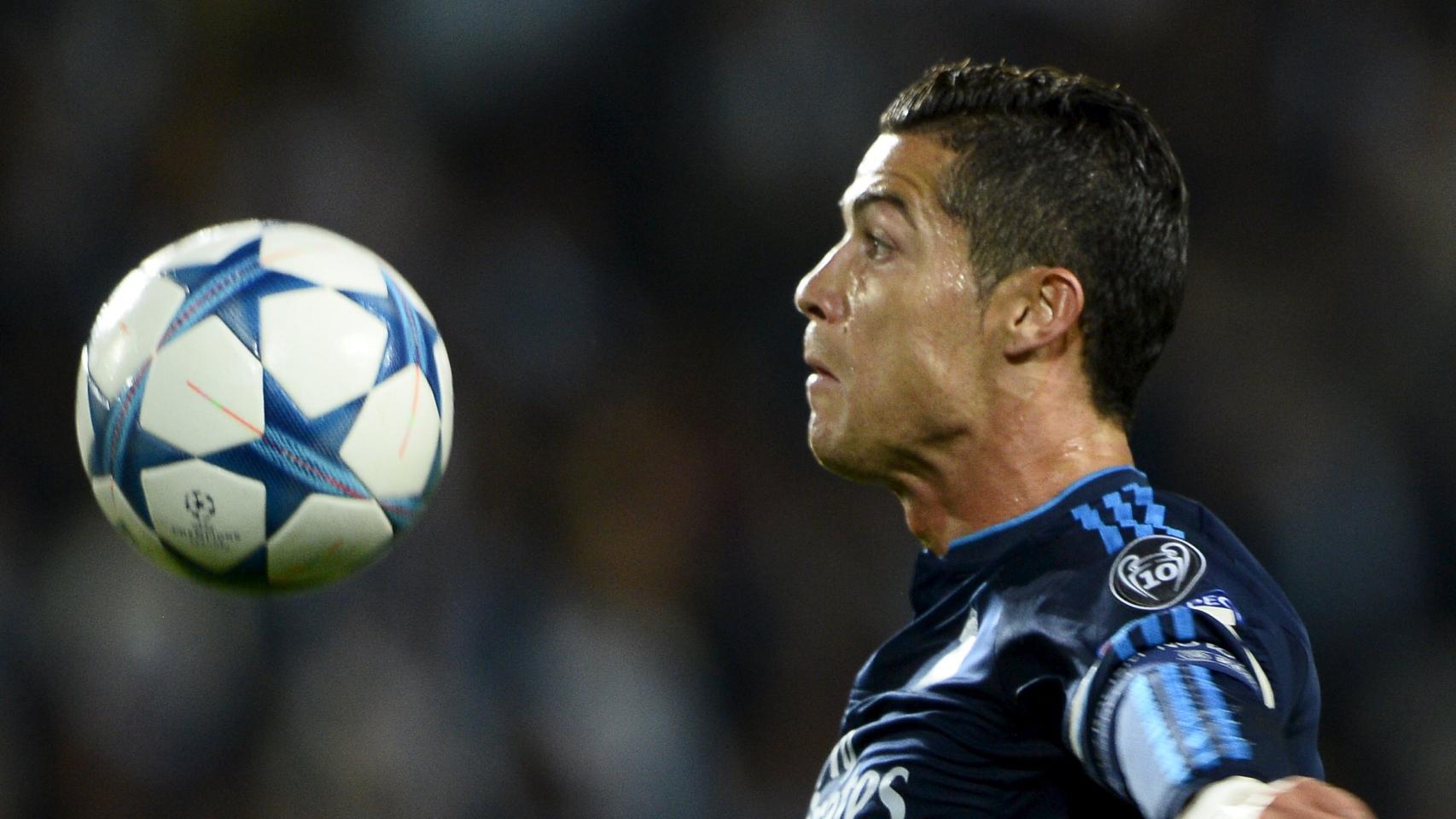Cristiano Rolando durante el partido de Champions ante el Malmoe
