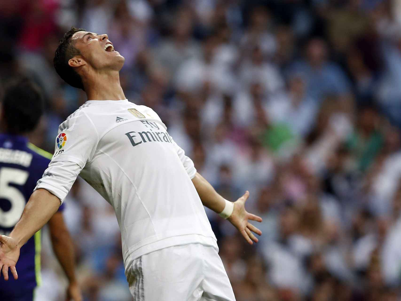 Cristiano Ronaldo durante un encuentro de Liga con el Real Madrid.