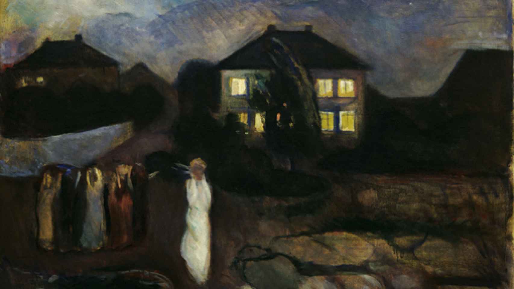 Detalle de 'La tormenta', 1893. Foto: © Munch Museum