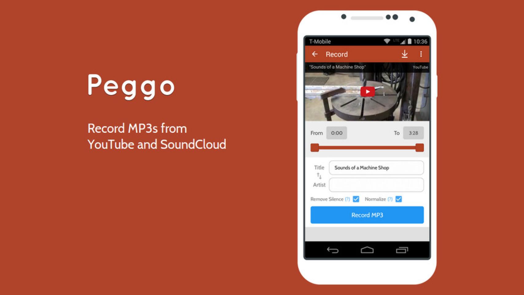 Peggo para Android: guarda archivos de Soundcloud y YouTube para escucharlos sin conexión