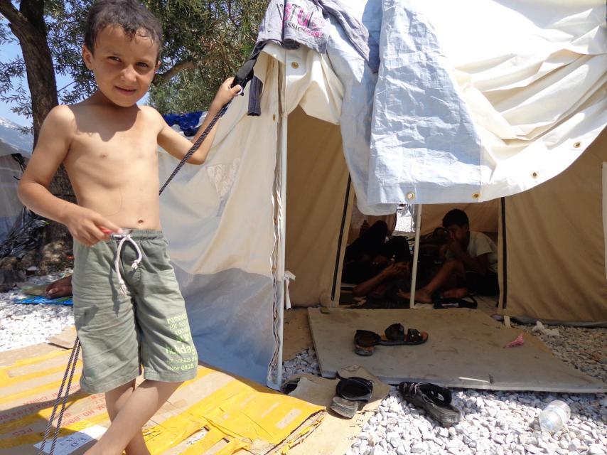 El campo de refugiados de Kara Tepe.