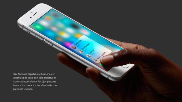 3D Touch en el iPhone 6