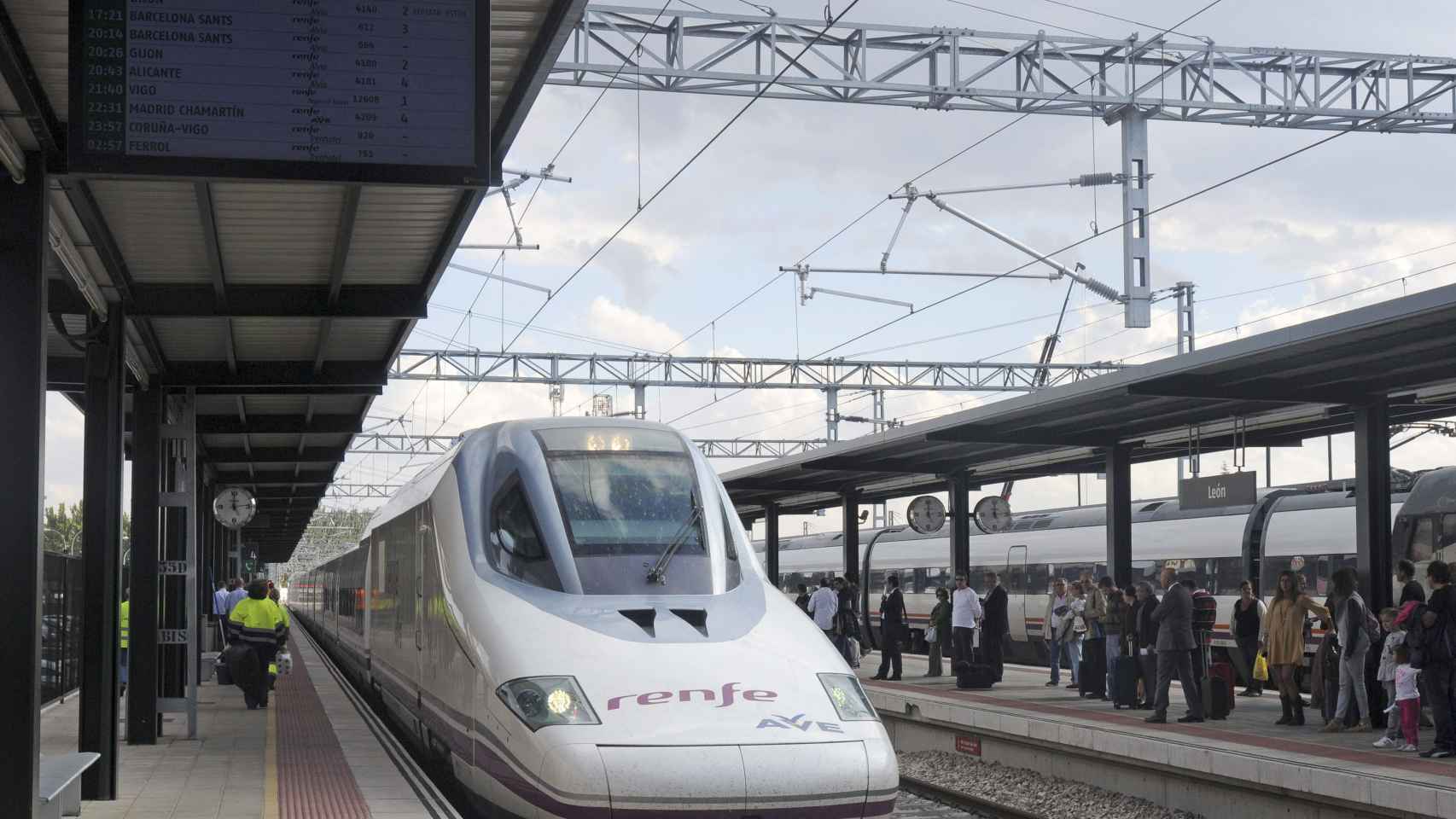 Un tren de la alta velocidad española.