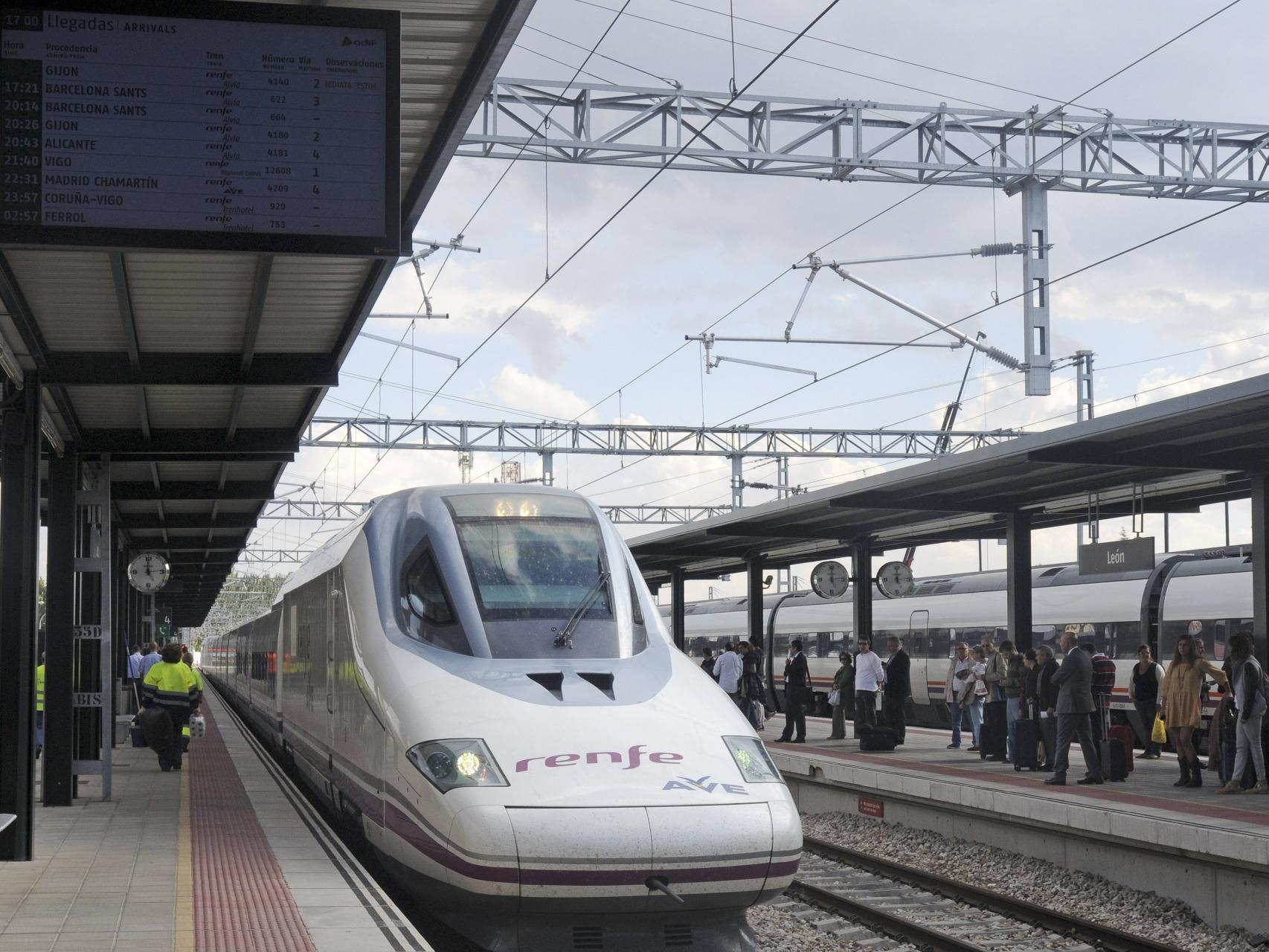 Uno de los trenes de alta velocidad