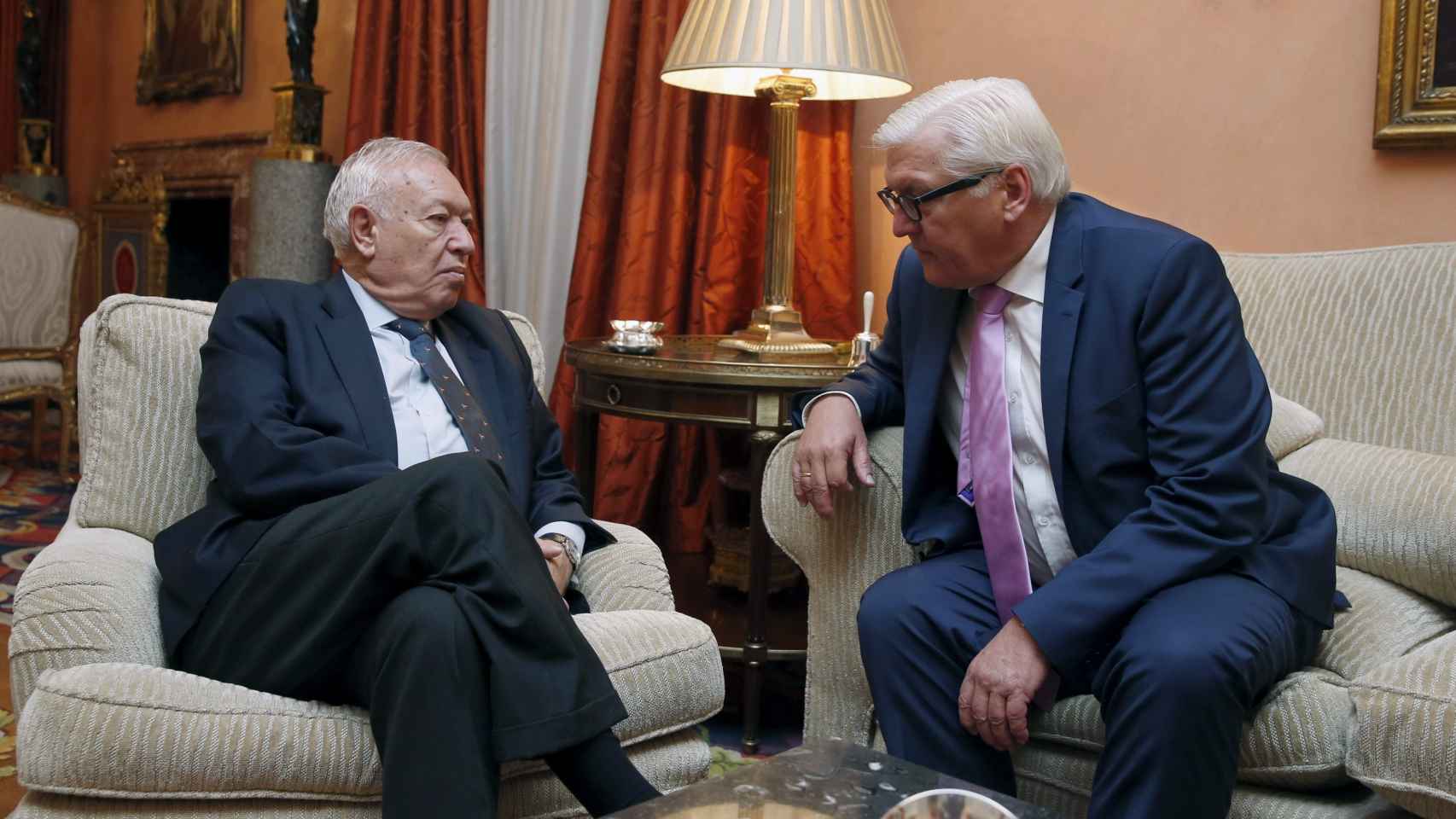 José Manuel García-Margallo y su homólogo alemán Frank-Walter Steinmeier