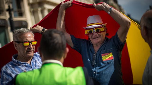 En 2014, 38.000 personas se manifestaron en la plaza de Cataluña