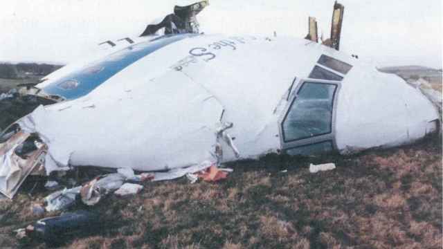 Restos del avión que se estrelló en Lockerbie