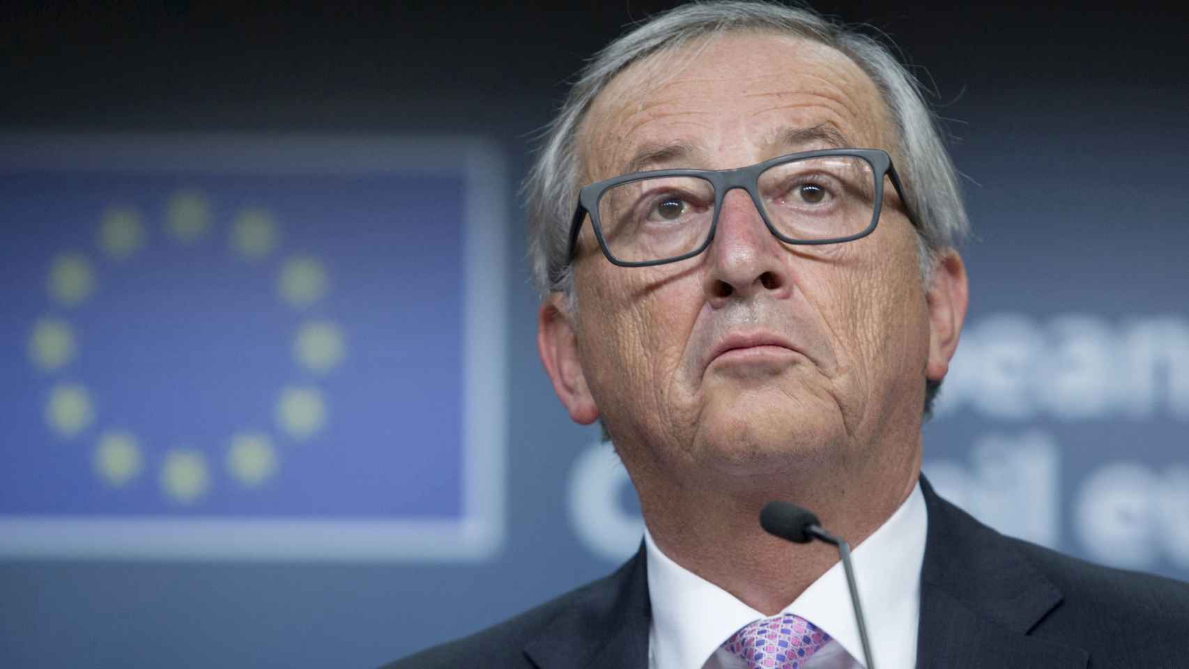 El presidente de la Comisión Europea, Jean Claude Juncker, tras la reunión de líderes europeos. / REUTERS